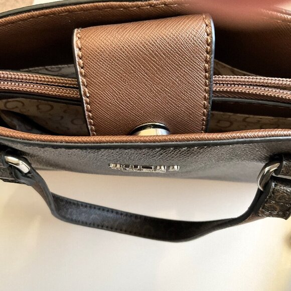 GUESS LOS ANGELES LOGO PURSE TOTE CROSSBODY LIKE NEW - Picture 10 of 16